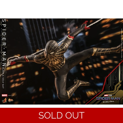 Hot Toys - - Spider-Man: No Way Home - 1/6th scale Spider-Man (Black & Gold Suit) Collectible Figure